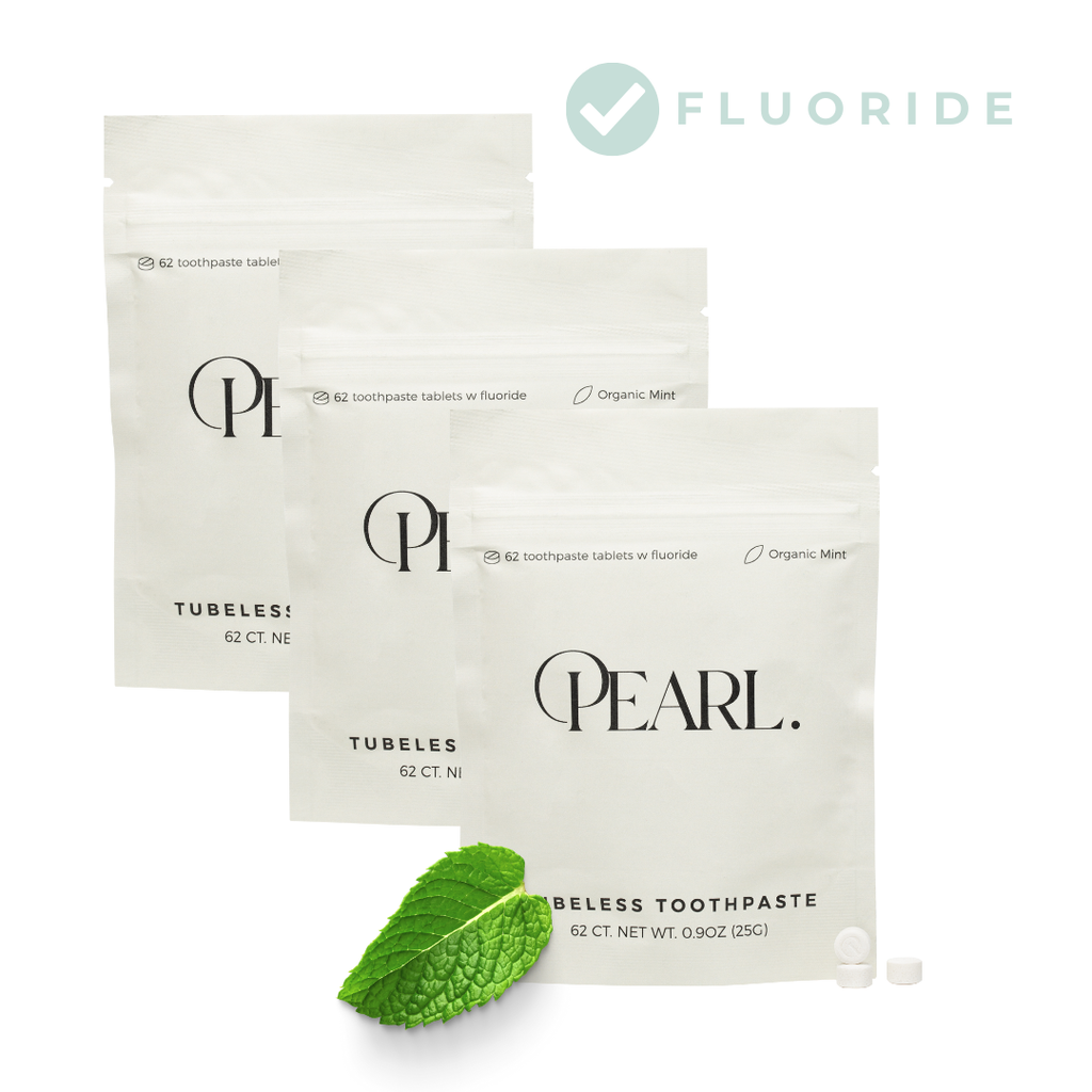 Fluoride Mint Toothpaste Tablets | 186 Tablets | 3 Refill Pouches