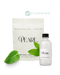 Toothpaste in a Bottle - White Sea Glass & Fluoride Mint Toothpaste Tablets | 62 Tablets | Refill Pouch