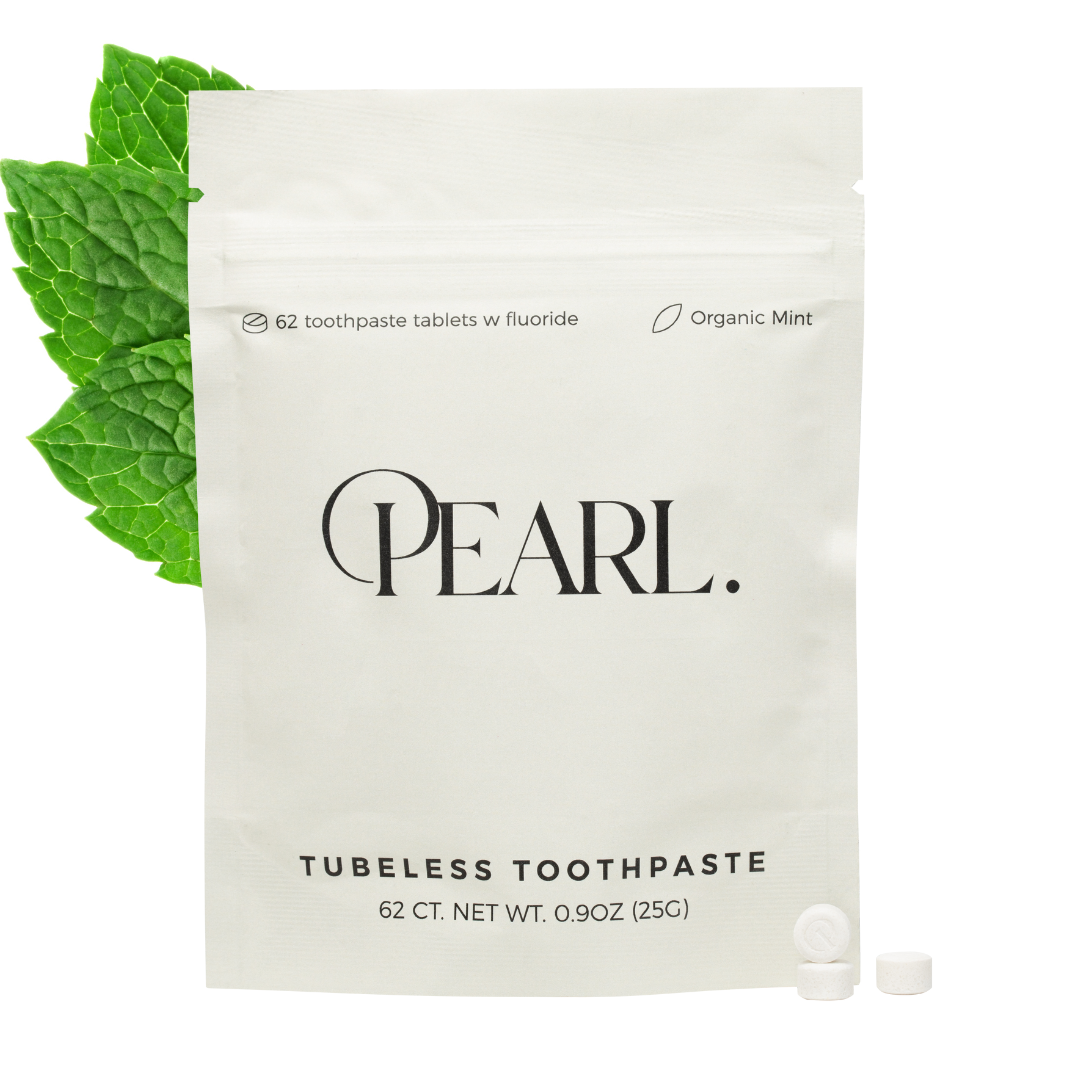 Fluoride Mint Toothpaste Tablets | 62 Tablets | Refill Pouch